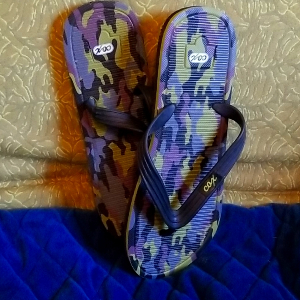 Men's Italian Made Cox Flip Flops Sz L